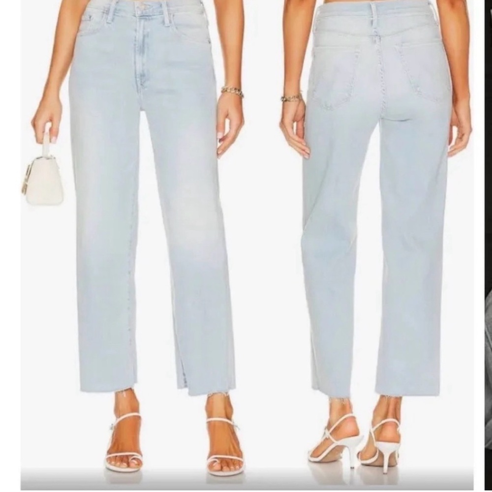 Mother The Rambler Zip Ankle Fray Chill Pill - Sz 32 $238